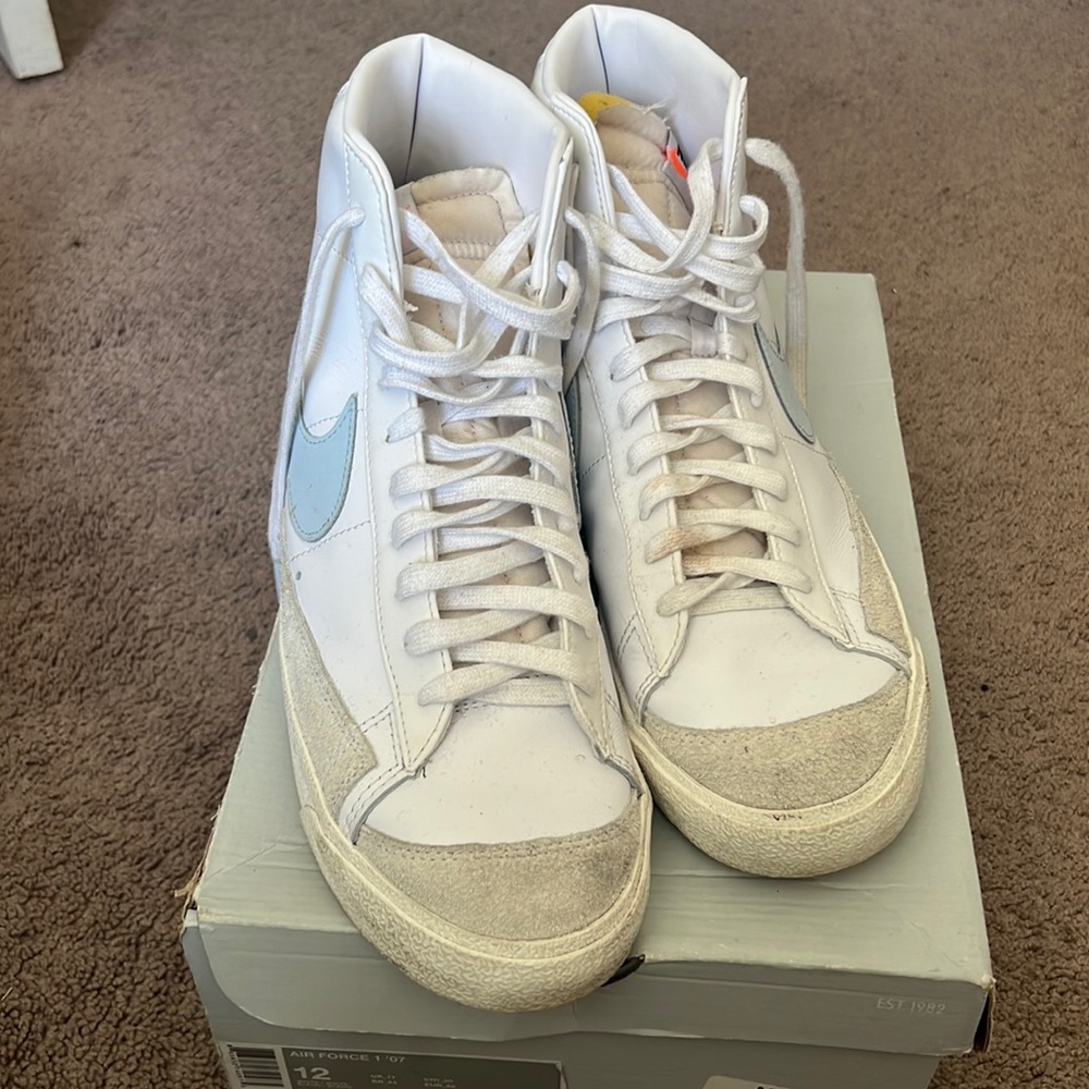 Baby Blue Nike Blazers
